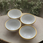 Weiss Porzellan Schalen - 3er Set