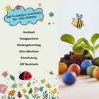 1x 5 Blumenmurmeln im Tütchen