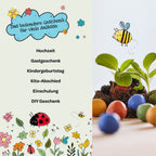 100 lose Blumenmurmeln, unverpackt