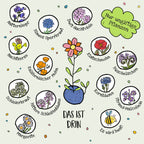 10x5 Blumenmurmeln im Tütchen – Gastgeschenk