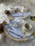 Engagement Ring Tray | Engagement Ring Tray Set for Nikkah, Engagement, Wedding - Handmade Acrylic Wedding Decor