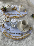 Engagement Ring Tray | Engagement Ring Tray Set for Nikkah, Engagement, Wedding - Handmade Acrylic Wedding Decor