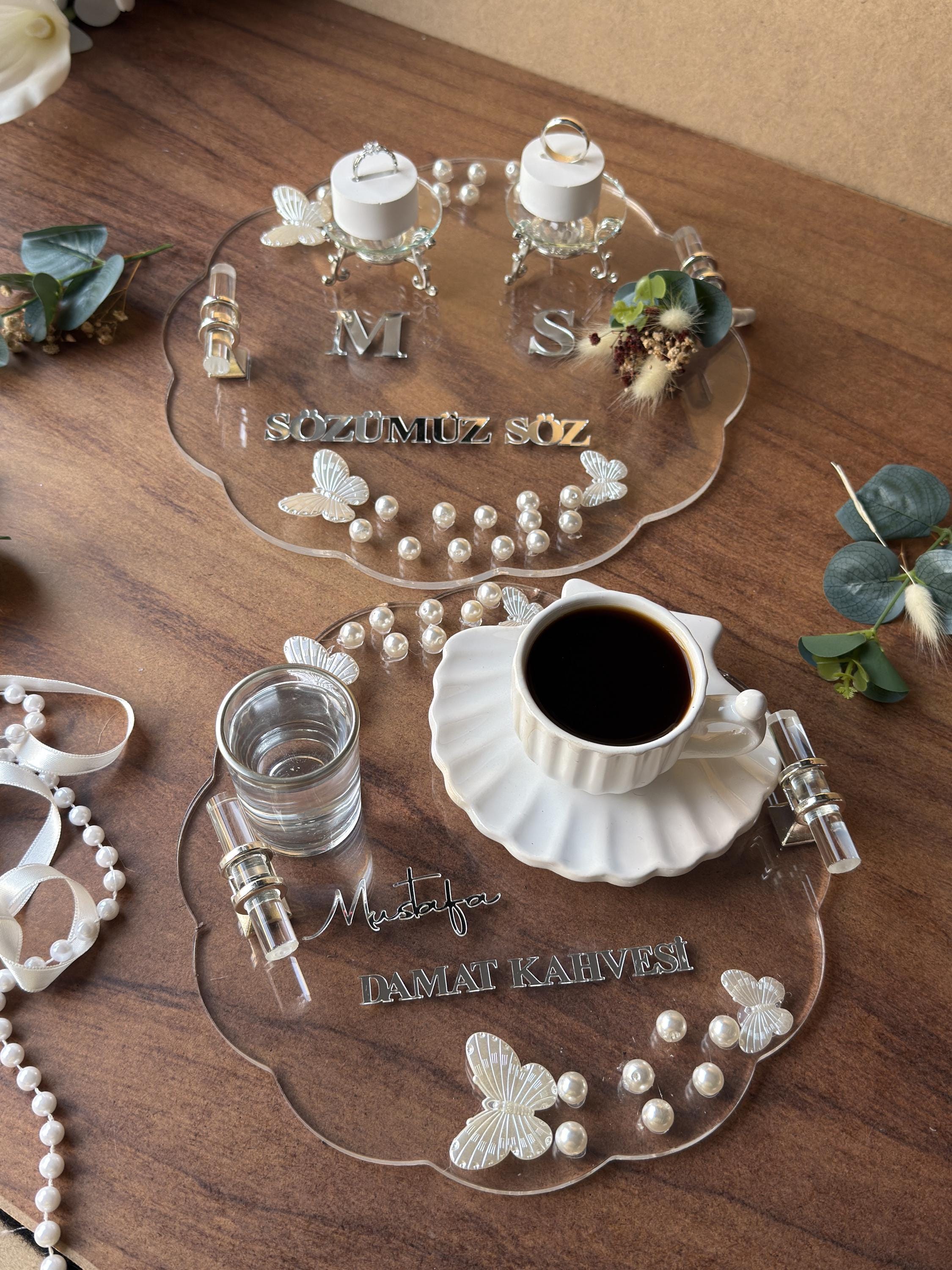 Kiz Isteme Tepsi Set - Personalized Söz Nişan Tepsi Set, Kız İsteme & Söz, Söz Nişan İsteme Decor, Nikkah