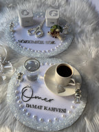 Kiz Isteme Tepsi Set - Ring Tray & Coffee Tepsi, İsteme Söz Nişan, Bridal Ceremony Decor, Nikkah