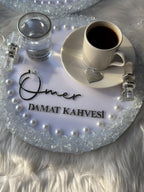Kiz Isteme Tepsi Set - Ring Tray & Coffee Tepsi, İsteme Söz Nişan, Bridal Ceremony Decor, Nikkah