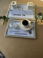 Nişan & Söz Tepsi Set | Söz Tepsi + Nişan Tepsi Set for Nişan Söz Düğün - Personalized Acrylic Gift, Engagement Decor