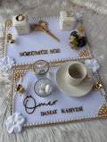 Nişan Tepsisi - Söz Tepsi + Nişan Tepsi Set, Nişan Söz Düğün, Personalized Acrylic Gift, Tepsi Seti, Turkish Tray