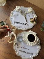 Nisan Tepsi Set - Söz Tepsi + Nişan Tepsi Set, Nişan Söz Düğün, Personalized Acrylic Gift, Wedding Gift, Bridal Decor