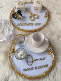 Personalized Engagement Tray Set – Modern Wedding Ceremony Decor