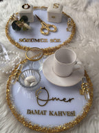 Personalized Engagement Tray Set – Modern Wedding Ceremony Decor