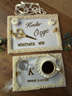 Personalized Kiz Isteme Tepsi: Ring Tray & Coffee Tepsi for İsteme Söz Nişan | Bridal Ceremony Decor, Tepsi Seti