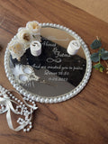 Personalized Mirror Ring Plate - Mirror Ring Plate Set, Nikkah & Engagement, Wedding Ring Holder Decor, Ring Tray