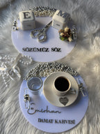 Personalized Nişan Tepsi Set: Söz Tepsi + Nişan Tepsi Set for Nişan Söz Düğün | Personalized Acrylic Gift, Ring Tray