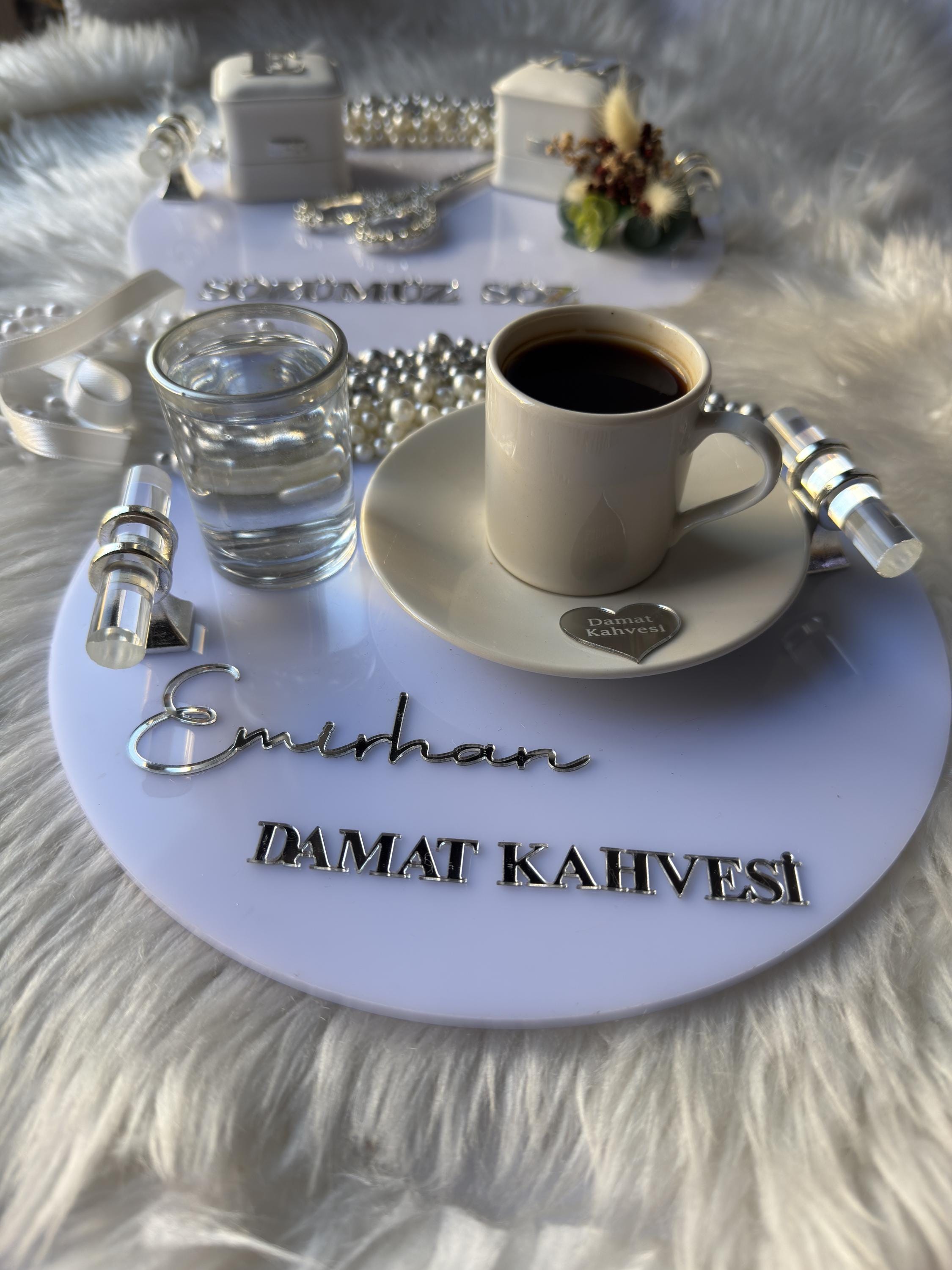 Personalized Nişan Tepsi Set: Söz Tepsi + Nişan Tepsi Set for Nişan Söz Düğün | Personalized Acrylic Gift, Ring Tray
