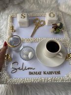 Personalized Söz & Nişan Tepsi: Ring Holder Tray Set for Söz, Nişan, Nikah | Wedding Ceremony Decor, Nikkah, Söz Nişan