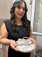 Personalized İsteme Tepsi Set: Ring Tray & Coffee Tepsi for İsteme Söz Nişan | Bridal Ceremony Decor, Engagement Decor