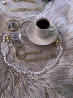 Ring Tray Set - Engagement Ring Tray Set, Nikkah, Engagement, Wedding, Handmade Acrylic Wedding Decor, Engagement Decor