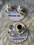 Söz & Nişan Tepsi | Personalized Nişan Tepsi and Ring Tray for Söz and Nişan - Modern Acrylic Ceremony Decor, Nikkah