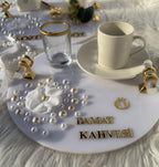 Söz Tepsi - Personalized Nişan Tepsi & Ring Tray, Söz and Nişan, Modern Acrylic Ceremony Decor, Engagement Decor, Wedding Decor