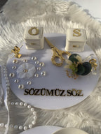 Söz Tepsi - Personalized Nişan Tepsi & Ring Tray, Söz and Nişan, Modern Acrylic Ceremony Decor, Engagement Decor, Wedding Decor