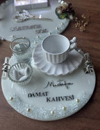 Söz Tepsi Set - Nikkah Ring Tray & Tepsi Seti, Söz / Nişan / Wedding, Turkish Engagement Wedding Decor, Coffee Tray