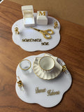 Söz Tepsi Set - Nisan Tepsi + Söz Tepsi Set, Nişan Söz Düğün, Personalized Acrylic Gift, Wedding Gift, Bridal Decor