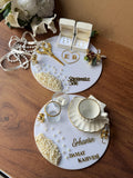 Söz Tepsi Set - Nisan Tepsi + Söz Tepsi Set, Nişan Söz Düğün, Personalized Acrylic Gift, Wedding Gift, Bridal Decor
