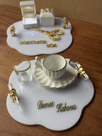 Söz Tepsi Set - Nisan Tepsi + Söz Tepsi Set, Nişan Söz Düğün, Personalized Acrylic Gift, Wedding Gift, Bridal Decor