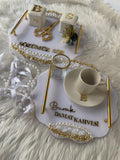 Soz Tepsi Set - Ring Holder Tray Set, Söz, Nişan, Nikah, Wedding Ceremony Decor, Wedding Gift, Bridal Decor