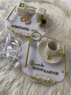 Soz Tepsi Set - Ring Holder Tray Set, Söz, Nişan, Nikah, Wedding Ceremony Decor, Wedding Gift, Bridal Decor
