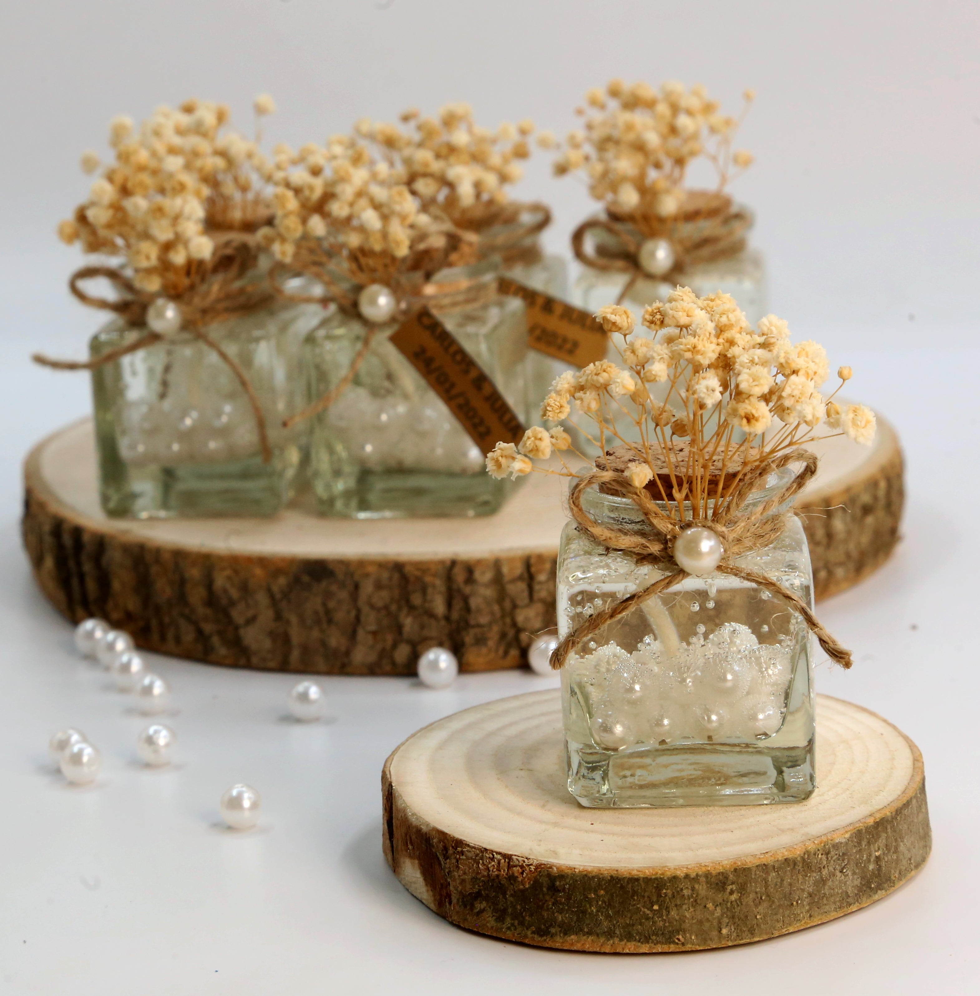 Gelkerze Gastgeschenk - Perle